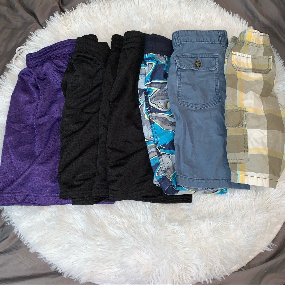 Boys 5/6 short lot  3 athletic 1 swim 2 casual